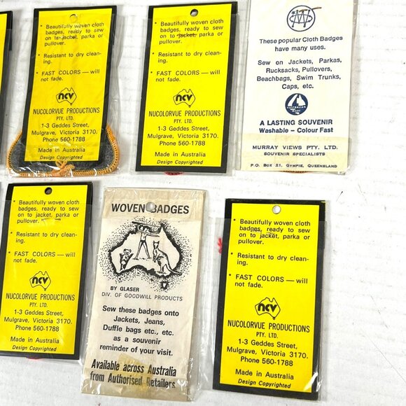 Australia Great Barrier Reef 13 Vtg Woven Badge Patch Lot NSW Cairns Queensland - Picture 8 of 9